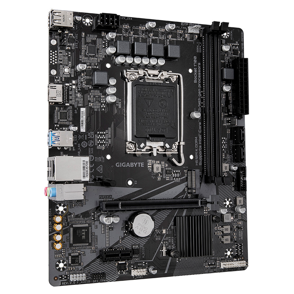 Материнская плата Gigabyte H610M K DDR4 rev. 2.0 Micro-ATX, LGA 1700 - миниатюра 3