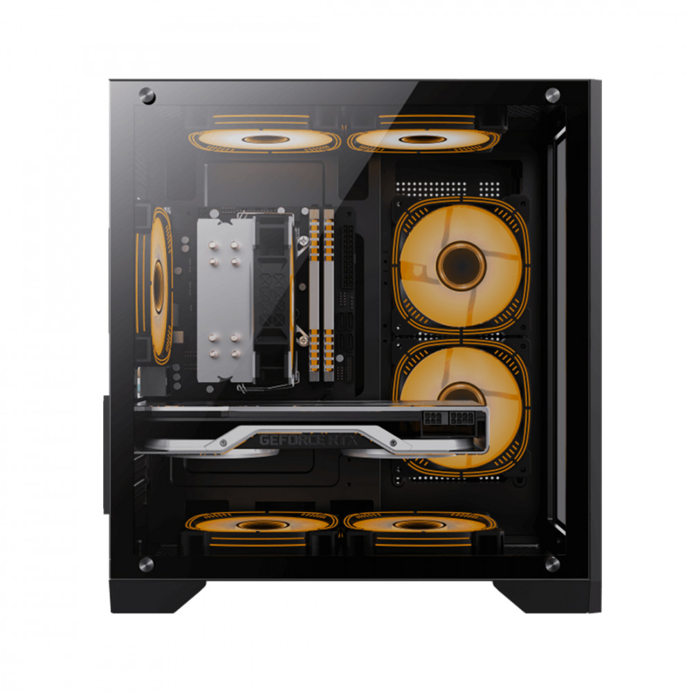 Корпус GameMax Infinity Mini 3 ARGB Fans Black 9101-0000R0222 Mini-Tower - миниатюра 2