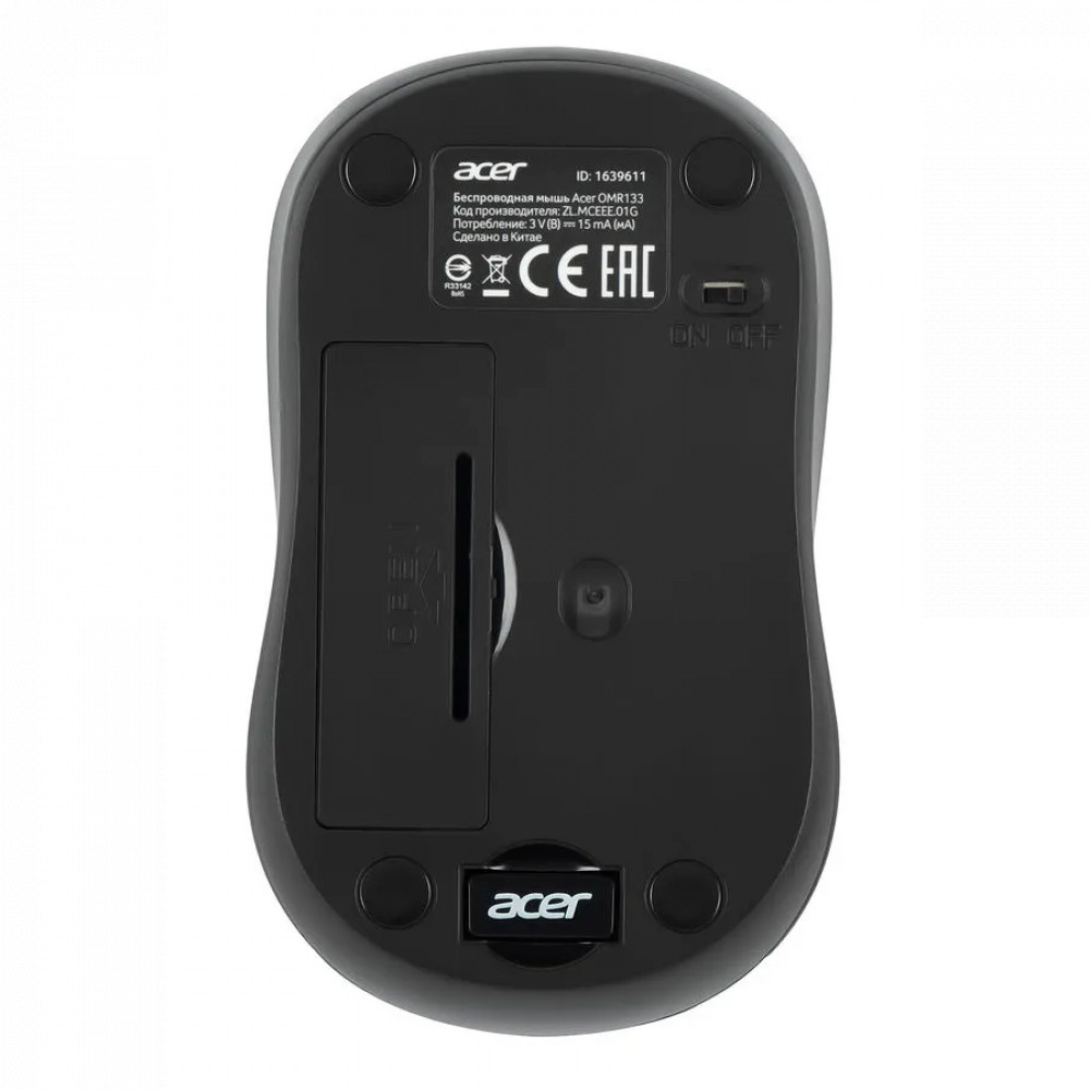 Мышь Acer OMR133 ZL.MCEEE.01G Бюджетные, Беспроводная - миниатюра 2