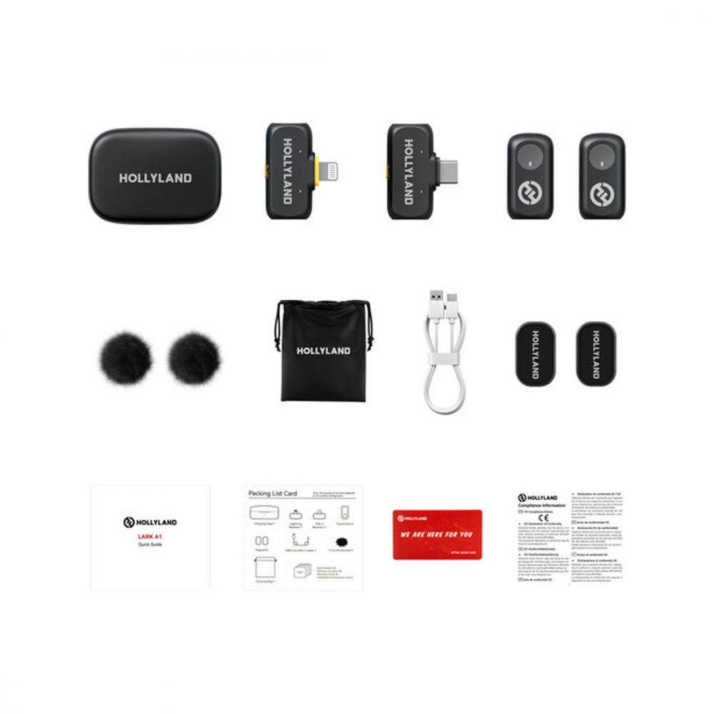Микрофон Hollyland Lark A1 Combo Черный A1COM - миниатюра 3