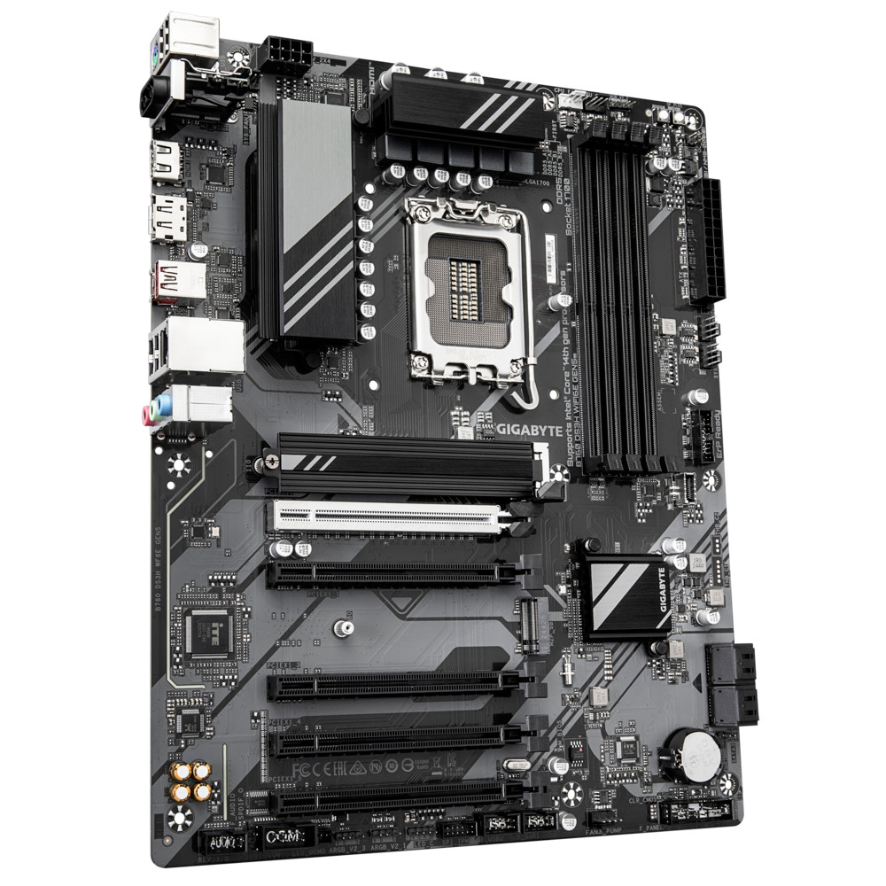 Материнская плата Gigabyte B760 DS3H WIFI6E GEN5 ATX, LGA 1700 - миниатюра 2