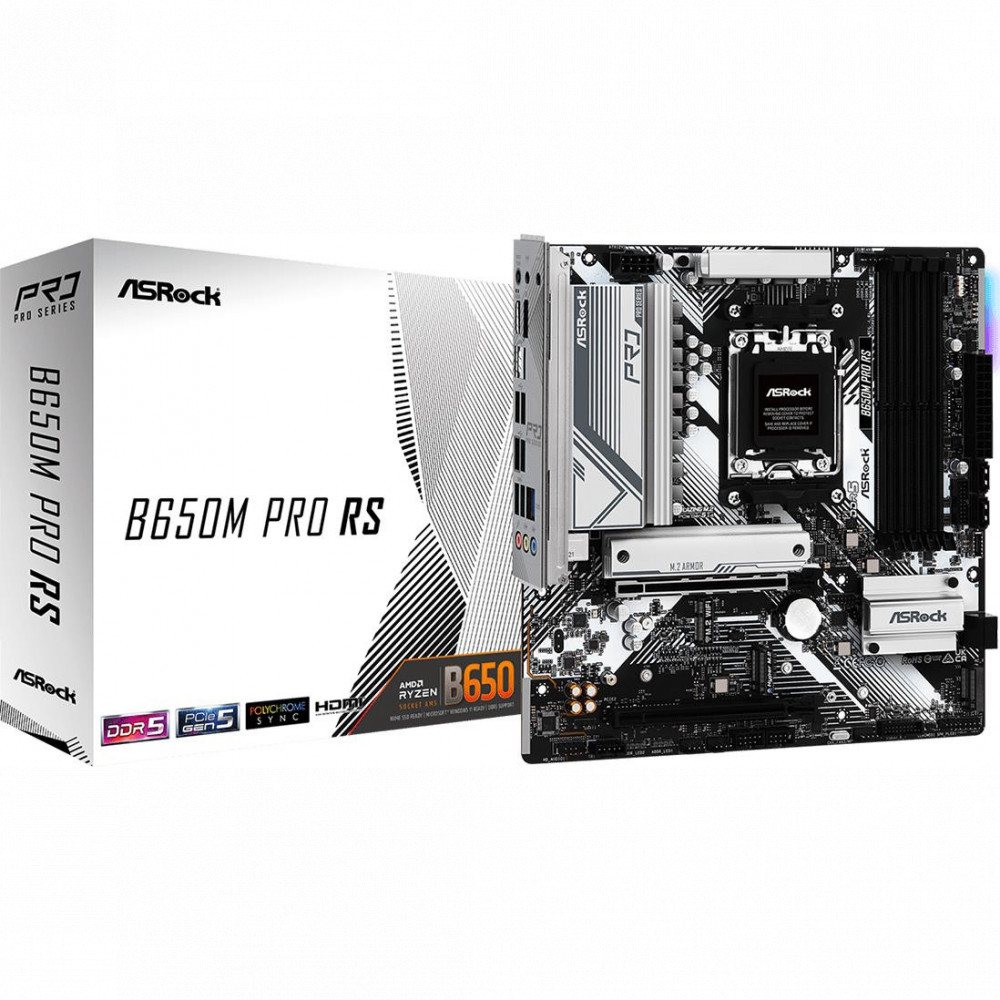 Материнская плата ASRock B650M PRO RS Micro-ATX, AMD AM5 - миниатюра 6