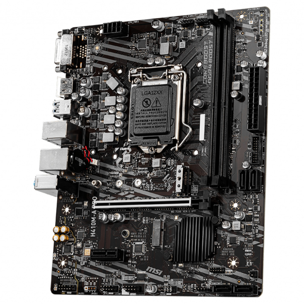 Материнская плата MSI H410M-A PRO Micro-ATX, LGA 1200 - миниатюра 4