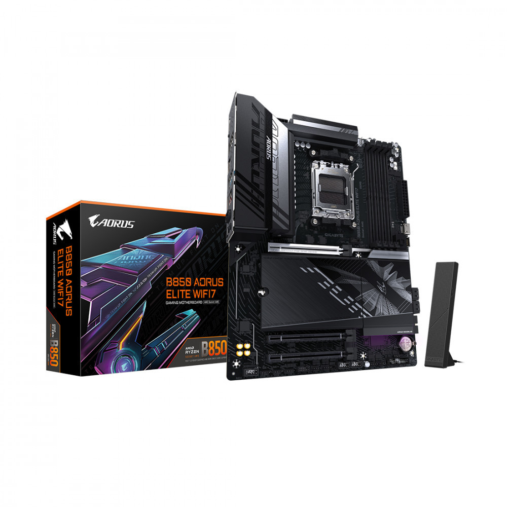 Материнская плата Gigabyte B850 AORUS ELITE WF7 B850 Aorus Elite WiFi7 rev. 1.1 ATX, AMD AM5 — фото товара