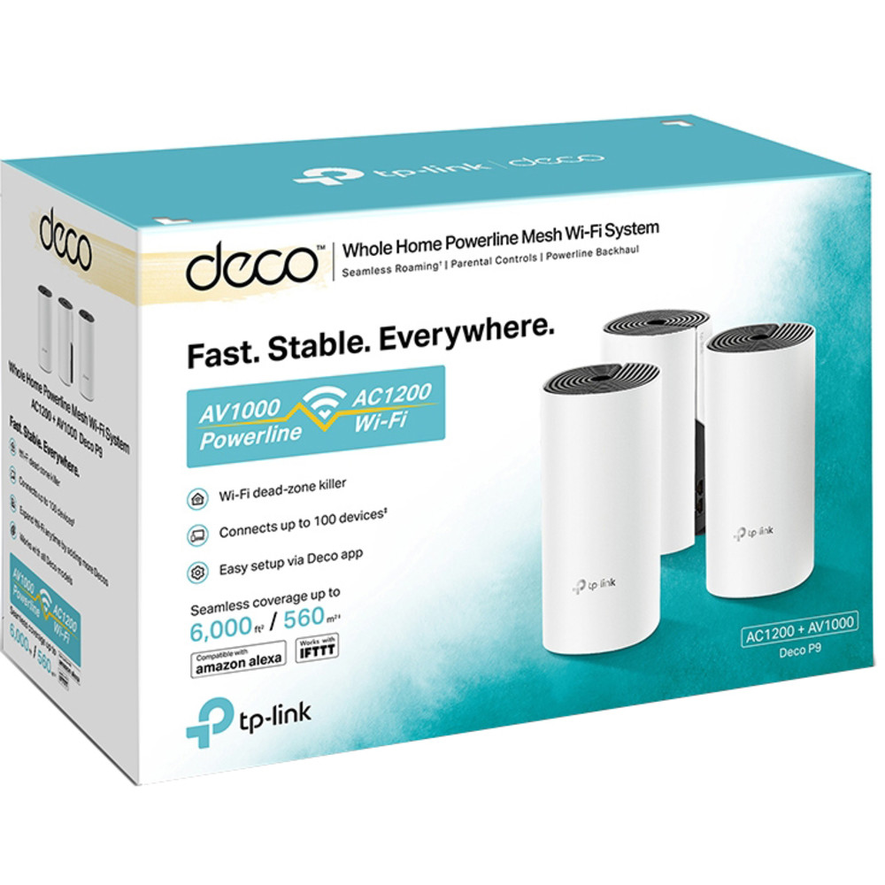Маршрутизатор для дома TP-Link Deco P9 (3-Pack) Deco P9(3-Pack) - миниатюра 2