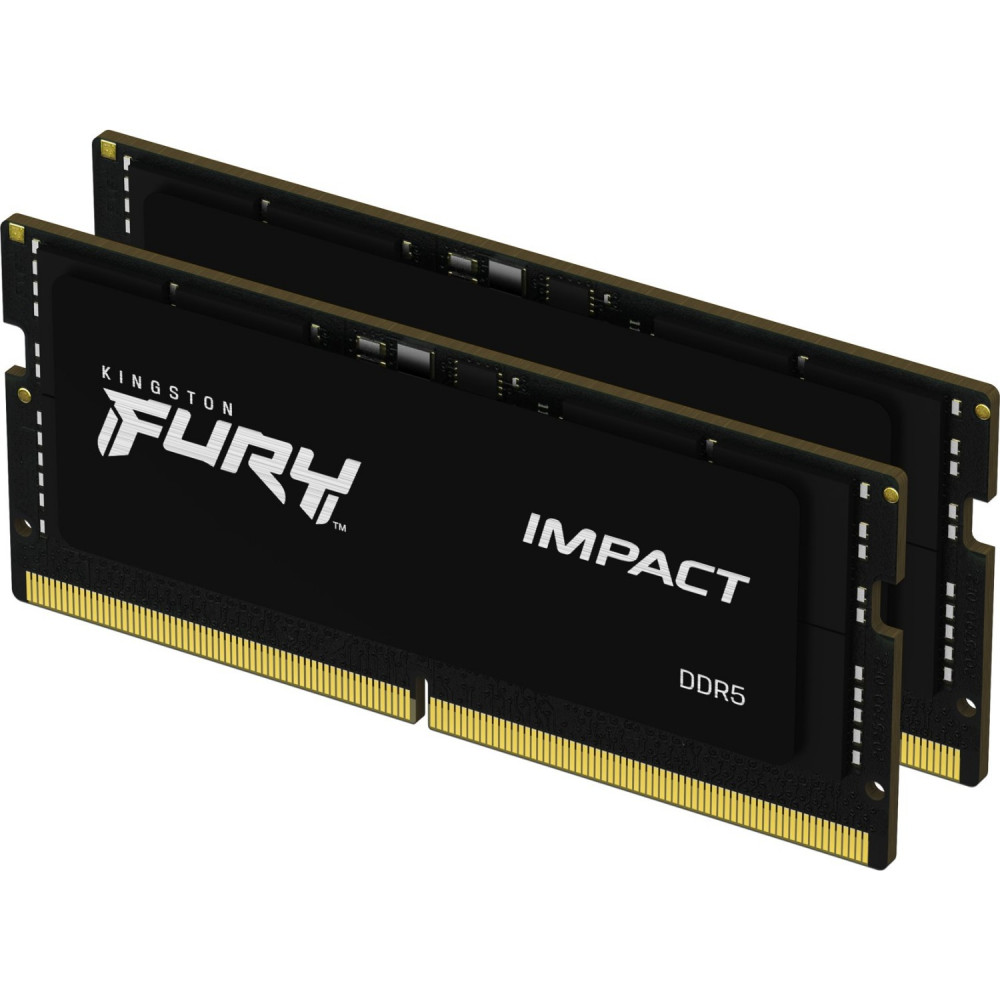 ОЗУ Kingston Fury Impact KF560S38IBK2-32 SO-DIMM, DDR5, 32 Гб (2 х 16 Гб), 6000 МГц - миниатюра 2