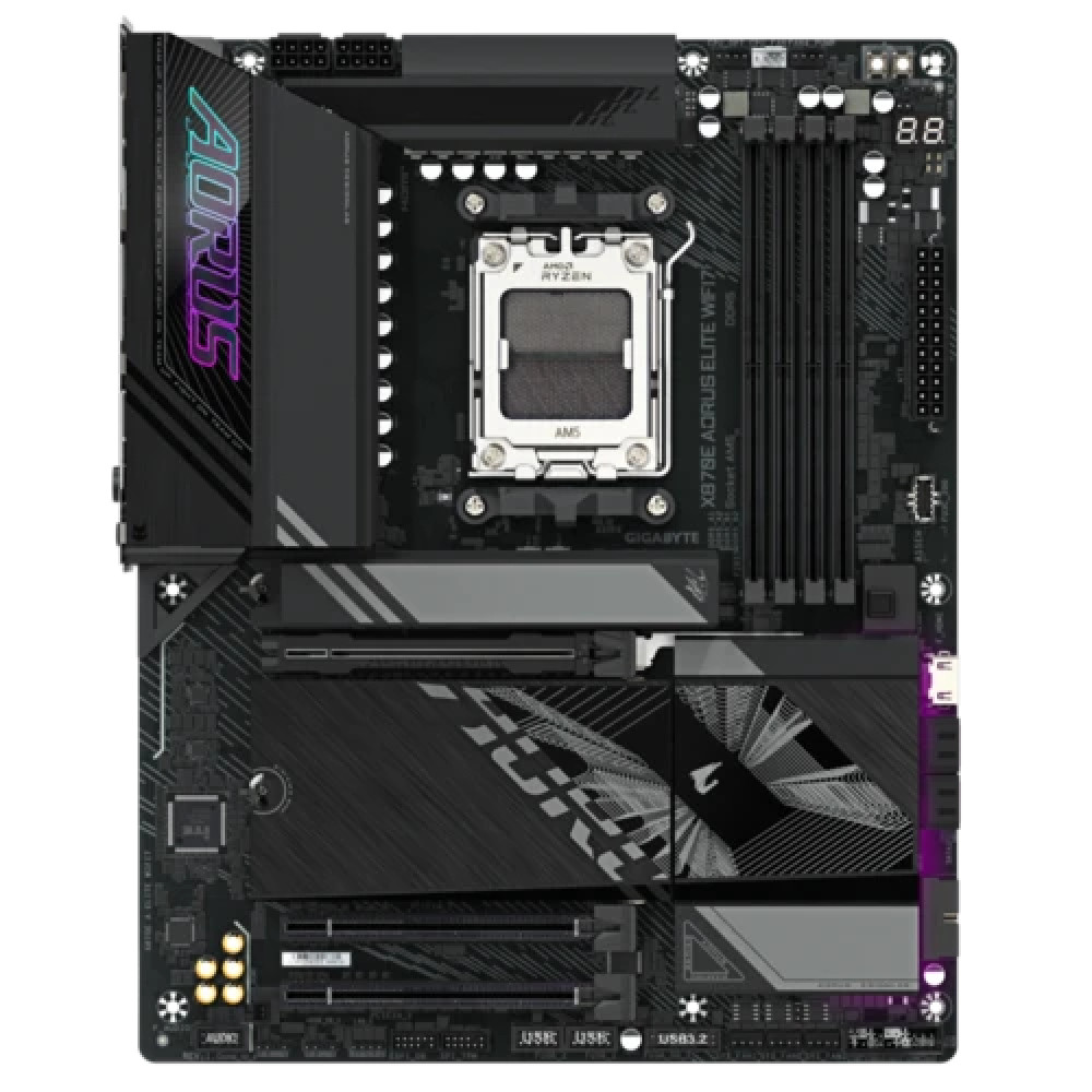 Материнская плата Gigabyte X870E A ELITE WIFI7 ATX, AMD AM5 — фото товара