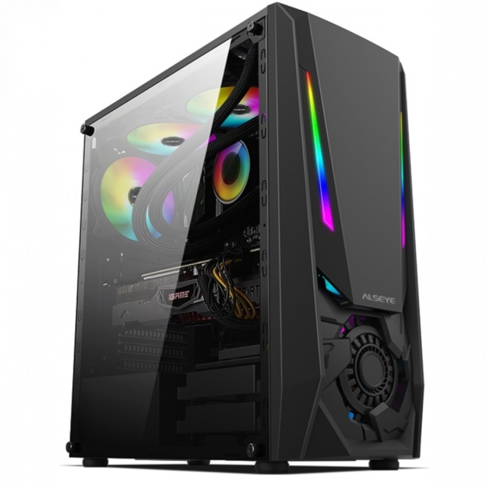 Корпус ALSEYE Reactor Black AS.07.0026 Mid-Tower — фото товара