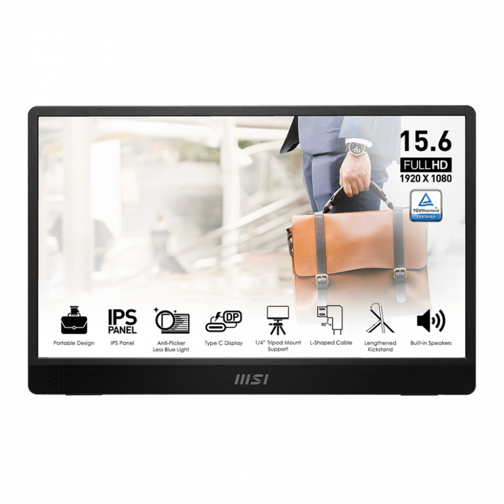 Монитор MSI PRO MP161 E2 15.6 ", IPS, Full HD 1920x1080 (16:9), 60 Гц — фото товара