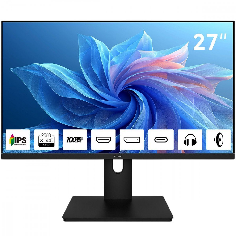 Монитор Aiwa MQ272A 27 ", IPS, Quad HD 2560x1440 (16:9), 100 Гц — фото товара