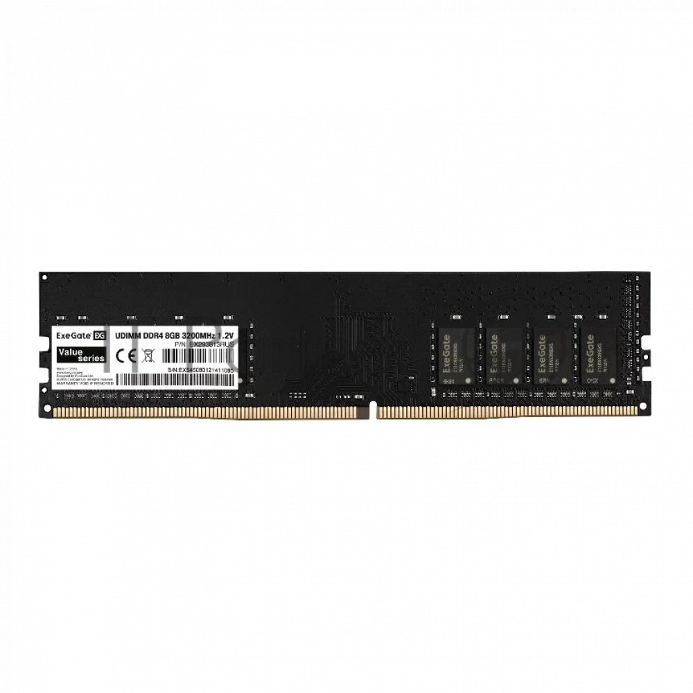 ОЗУ ExeGate EX293813RUS DIMM, DDR4, 8 Гб, 3200 МГц — фото товара