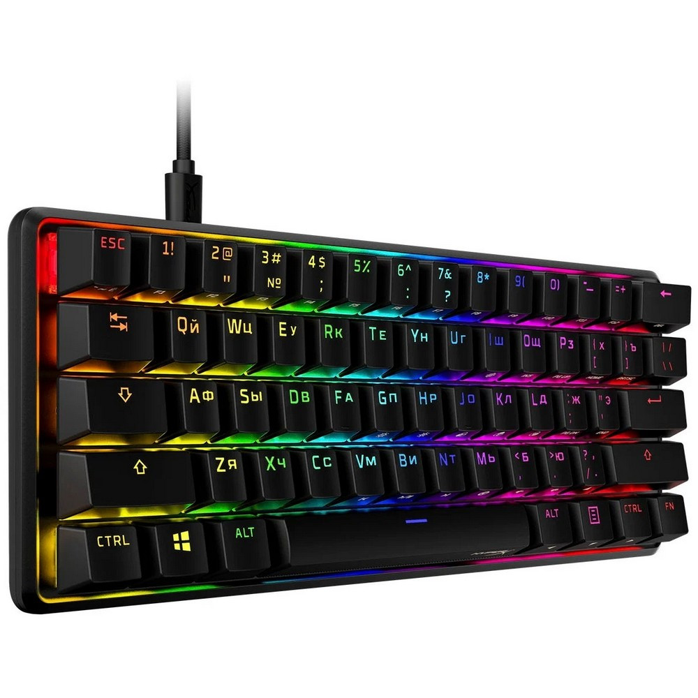 Клавиатура HyperX Alloy Origins 60 Black (Red switch) 4P5N0AA#ACB Проводная, USB — фото товара