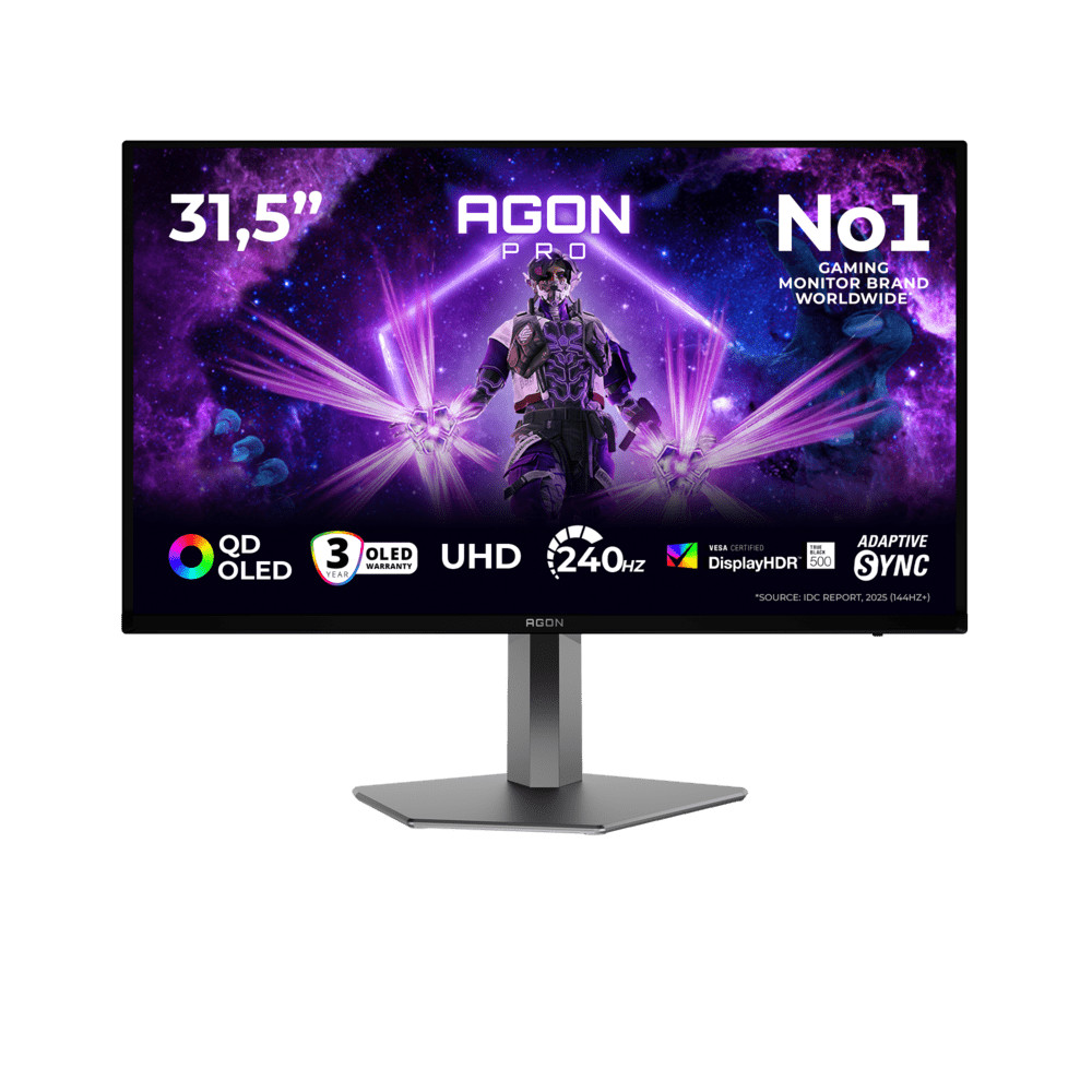 Монитор AOC AG326UZD2 31.5 ", QD-OLED, 4K UHD 3840x2160 (16:9), 240 Гц — фото товара