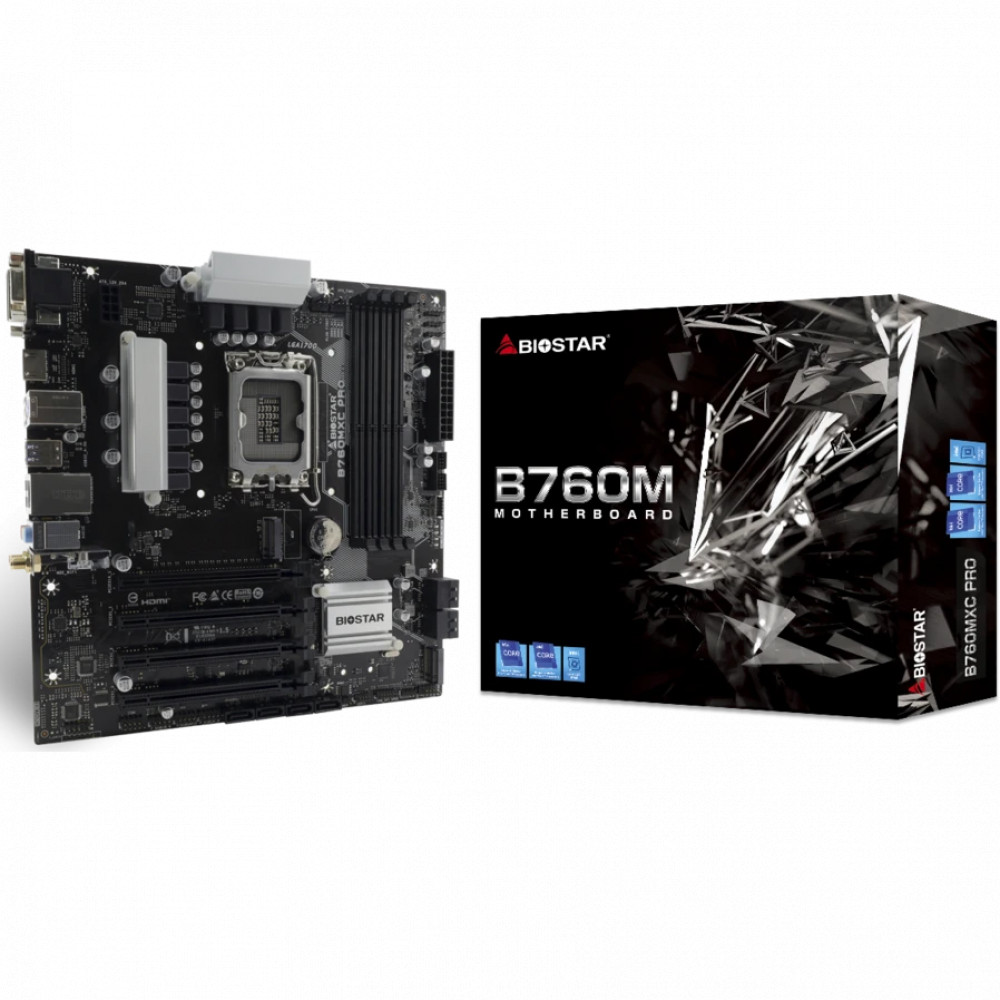 Материнская плата BIOSTAR B760MXC PRO Micro-ATX, LGA 1700 - миниатюра 4