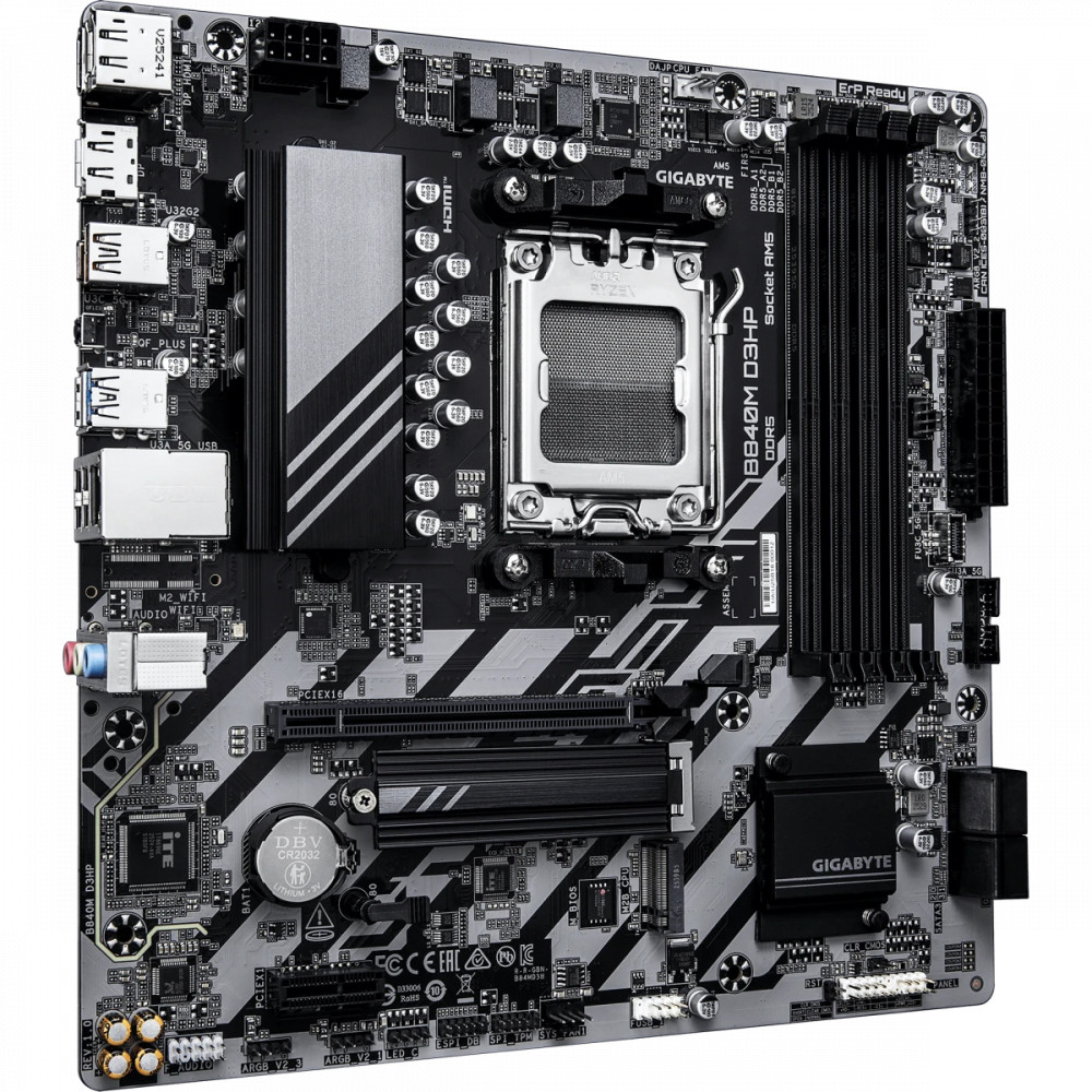 Материнская плата Gigabyte B840M D3HP Micro-ATX, AMD AM5 - миниатюра 2