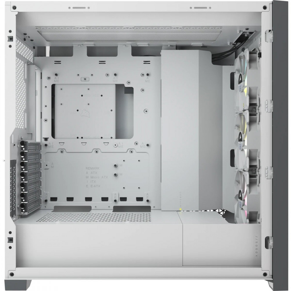 Корпус Corsair iCUE 5000X RGB белый CC-9011213-WW Mid-Tower - миниатюра 4