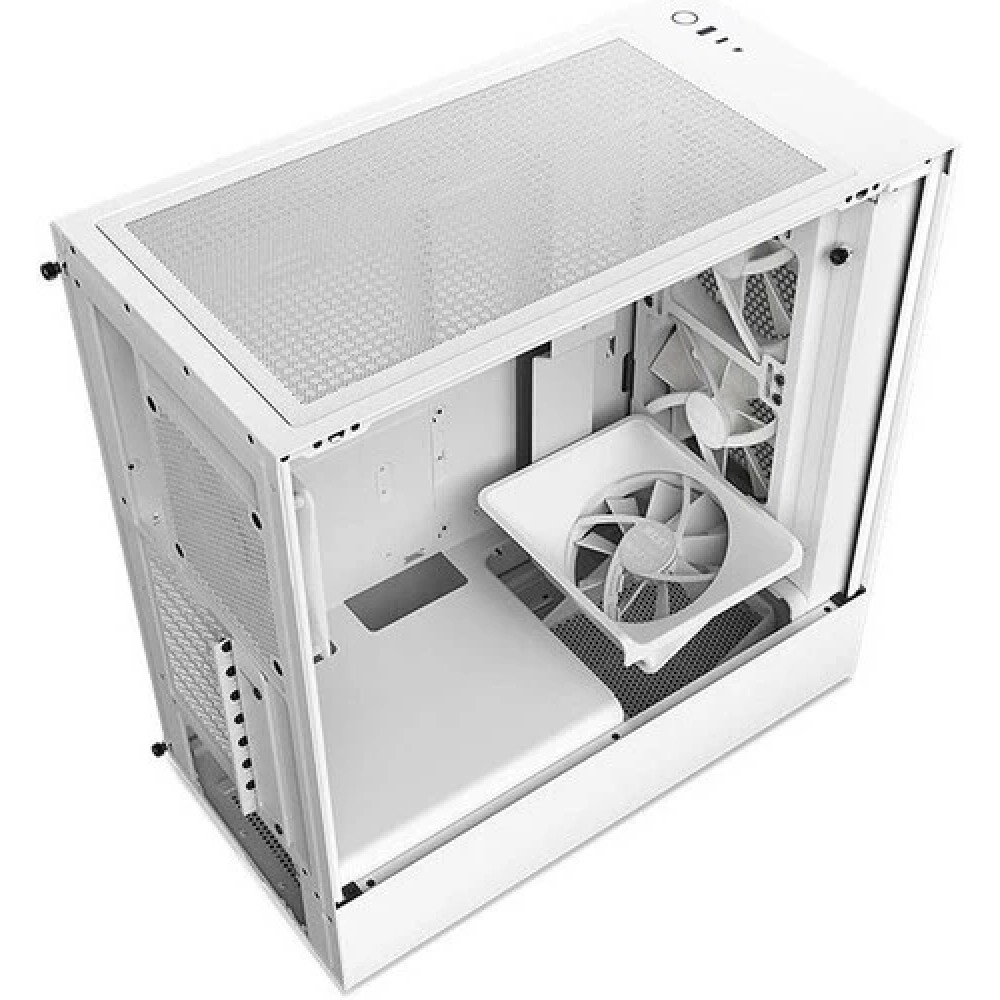 Корпус NZXT H5 Flow RGB White CC-H51FW-R1 Mid-Tower - миниатюра 5
