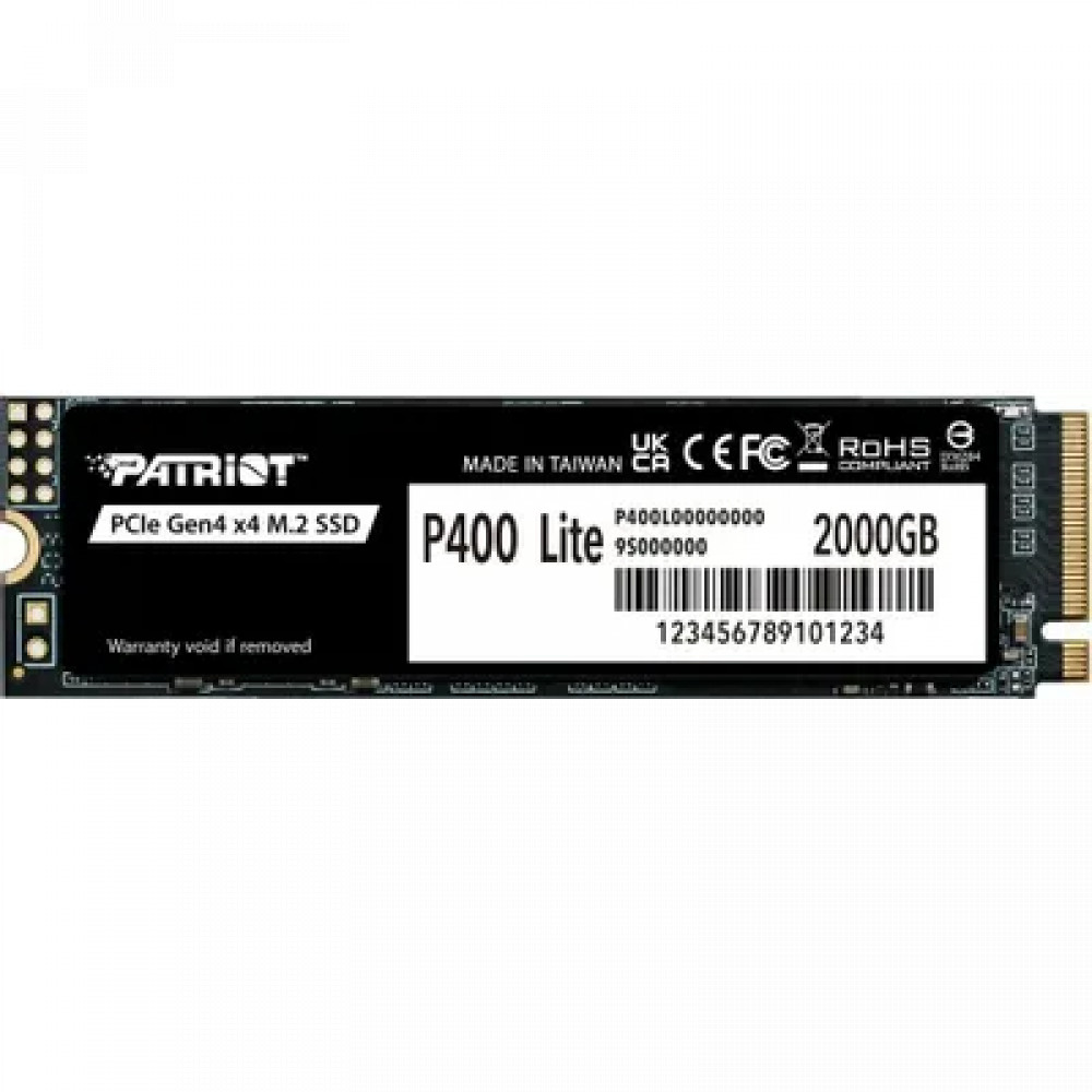 Жесткий диск Patriot P400 Lite P400LP2KGM28H SSD (твердотельные), 2 ТБ, M.2, PCIe — фото товара