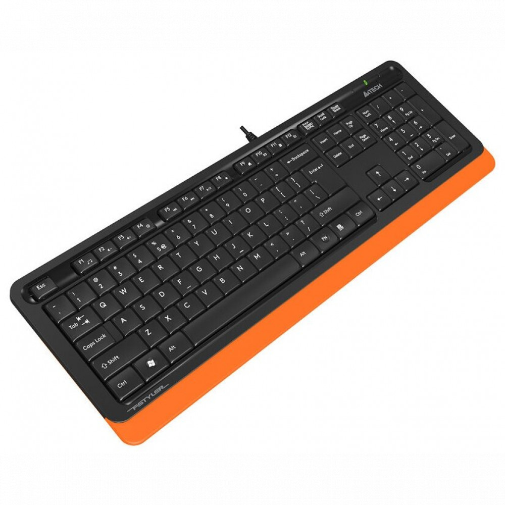 Клавиатура A4Tech Клавиатура Fstyler FK10 FK10 ORANGE Проводная, USB - миниатюра 3