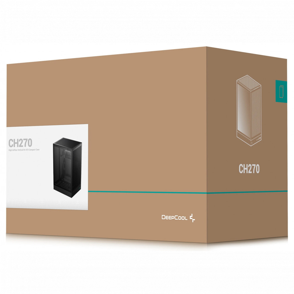 Корпус Deepcool CH270 Black R-CH270-BKNGM0-G-1 Mini-Tower - миниатюра 5