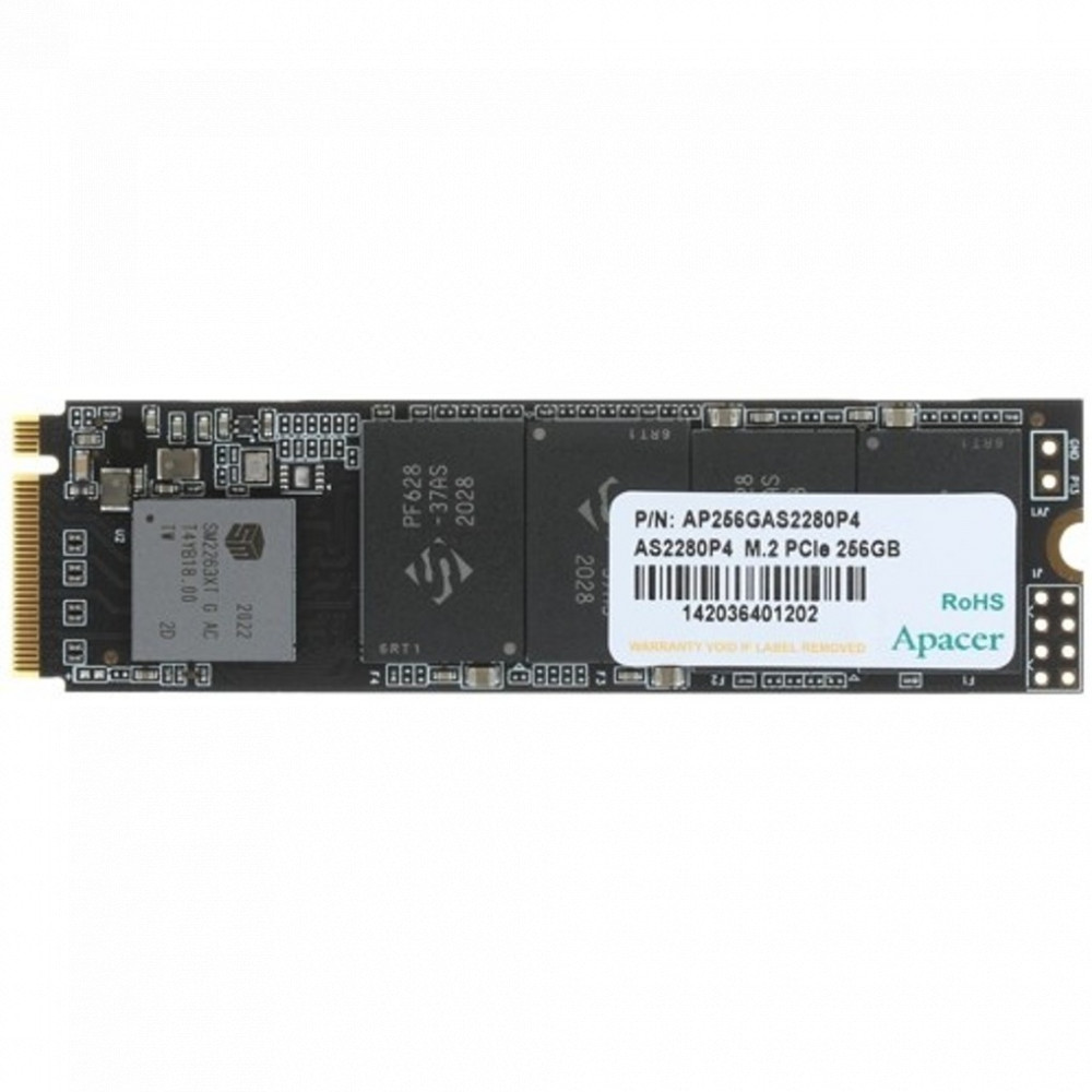 Жесткий диск Apacer AS2280P4X AP256GAS2280P4X-1 SSD (твердотельные), 256 ГБ, M.2, PCIe — фото товара