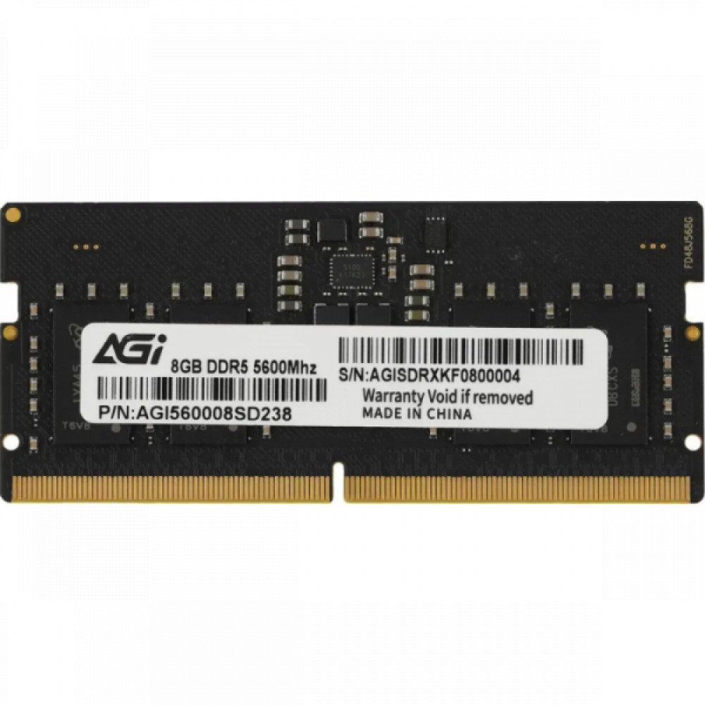 ОЗУ AGI AGI560008SD238-ST SO-DIMM, DDR5, 8 Гб, 5600 МГц — фото товара