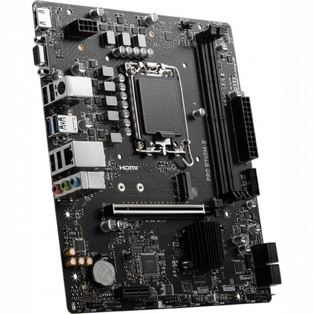 Материнская плата MSI PRO B760M-E Micro-ATX, LGA 1700 — фото товара