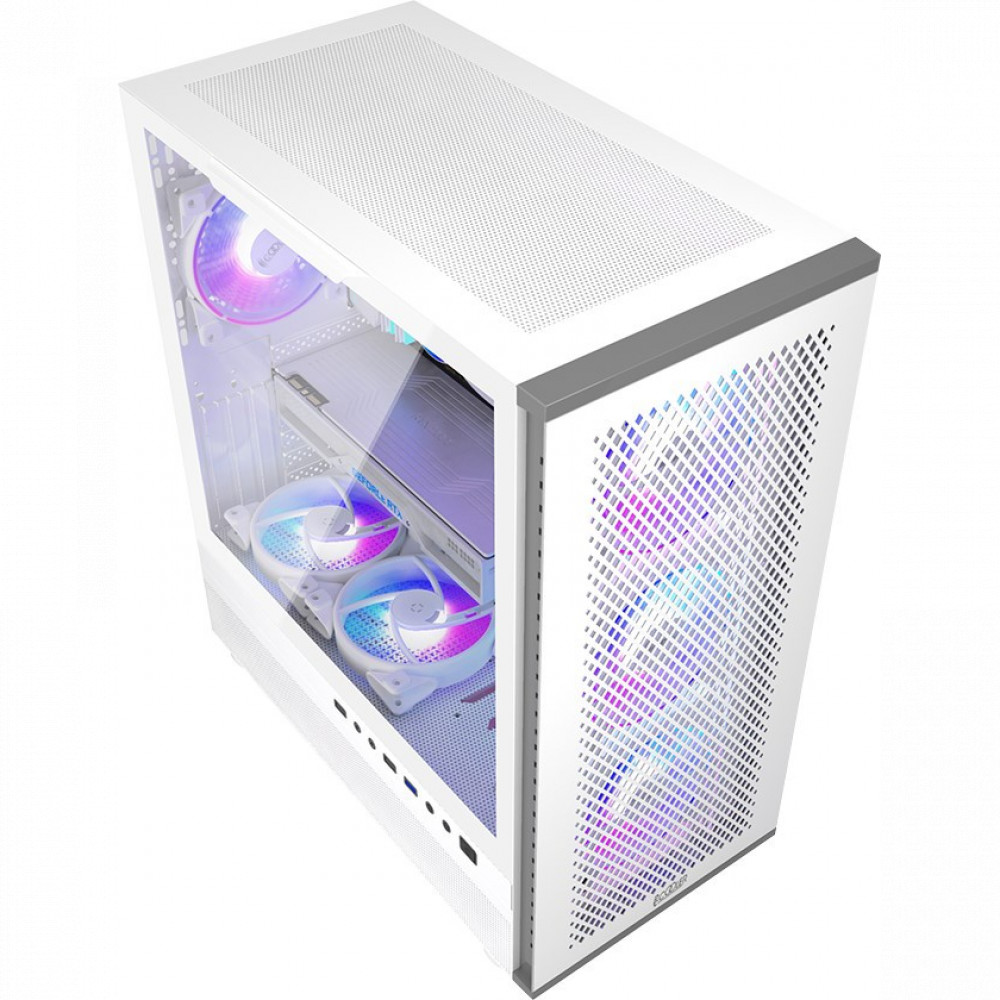 Корпус PCcooler MASTER ME200 MESH White MASTER ME200W MESH Mid-Tower - миниатюра 3
