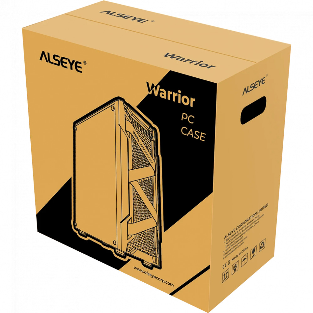Корпус ALSEYE Warrior Black AS.07.0002 Mid-Tower - миниатюра 4