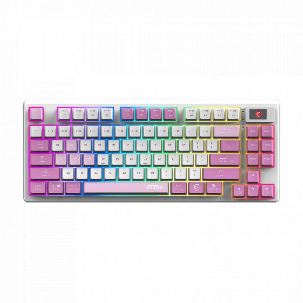 Клавиатура MSI FORGE GK600 TKL W VIOLET RU Беспроводная, USB — фото товара