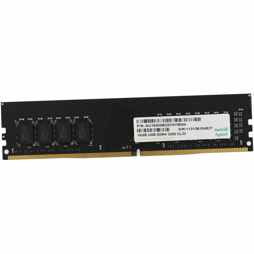 ОЗУ Apacer 16 ГБ EL.16G21.GSH DIMM, DDR4, 16 Гб, 3200 МГц — фото товара