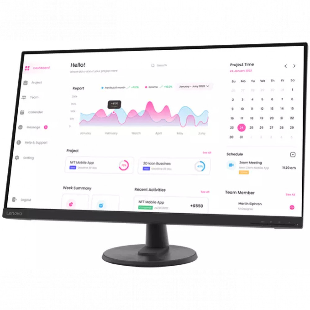 Монитор Lenovo D32-40 66FCGAC2EU 31.5 ", VA, Full HD 1920x1080 (16:9), 75 Гц - миниатюра 3