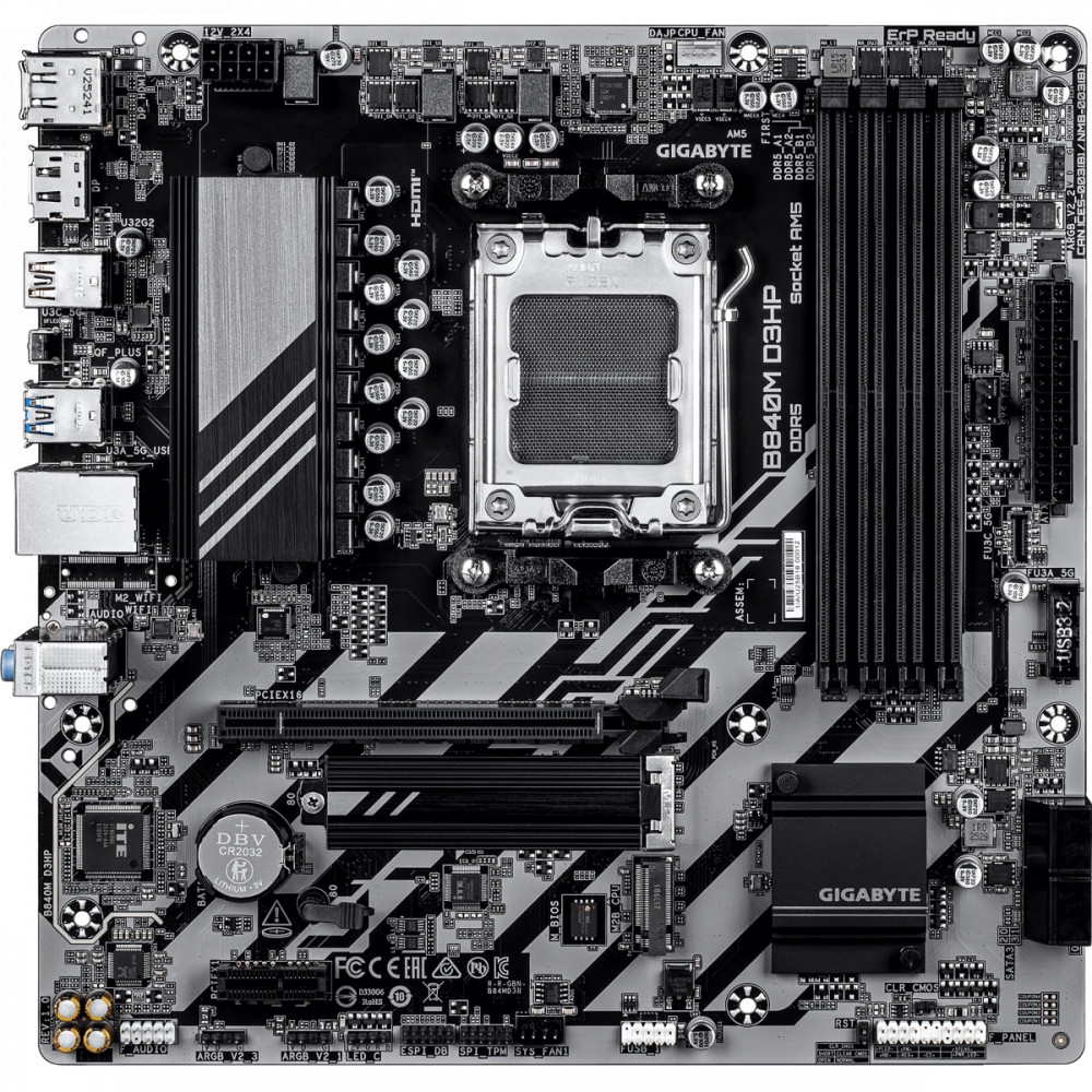 Материнская плата Gigabyte B840M D3HP Micro-ATX, AMD AM5 — фото товара