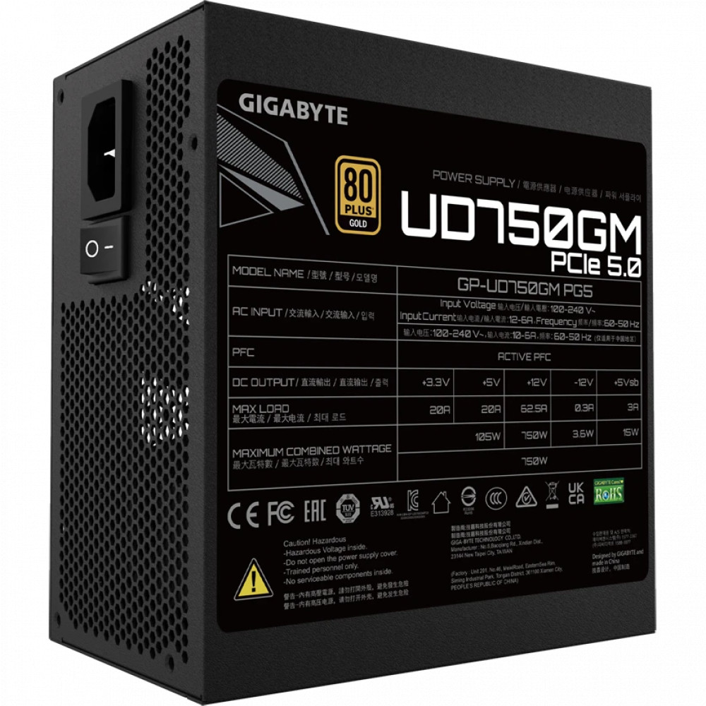 Блок питания Gigabyte GP-UD750GM PG5 750 Вт - миниатюра 2