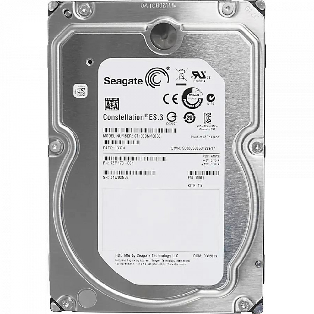 Жесткий диск Seagate Constellation ES.3 ST1000NM0033 HDD (классические), 1 ТБ, 3.5 дюйма, SATA — фото товара
