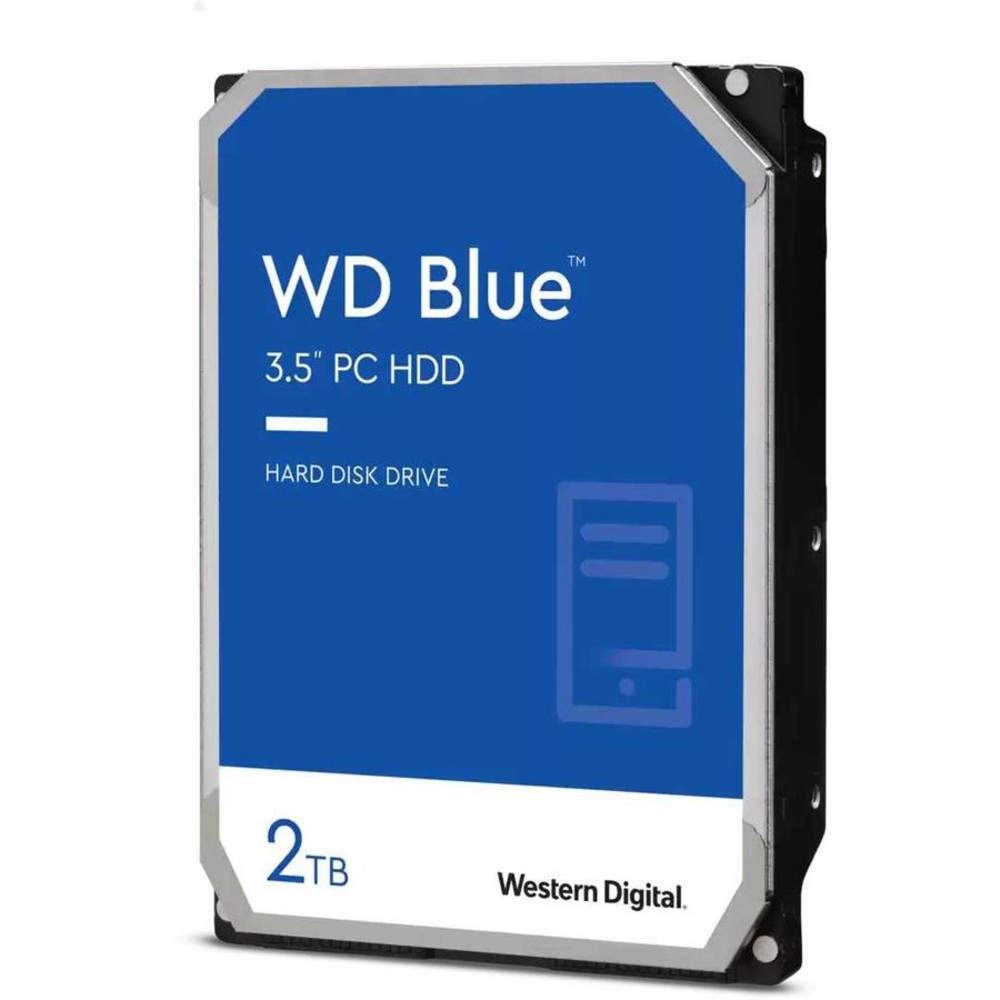 Жесткий диск Western Digital WD Blue WD20EZBX HDD (классические), 2 ТБ, 3.5 дюйма, SATA — фото товара