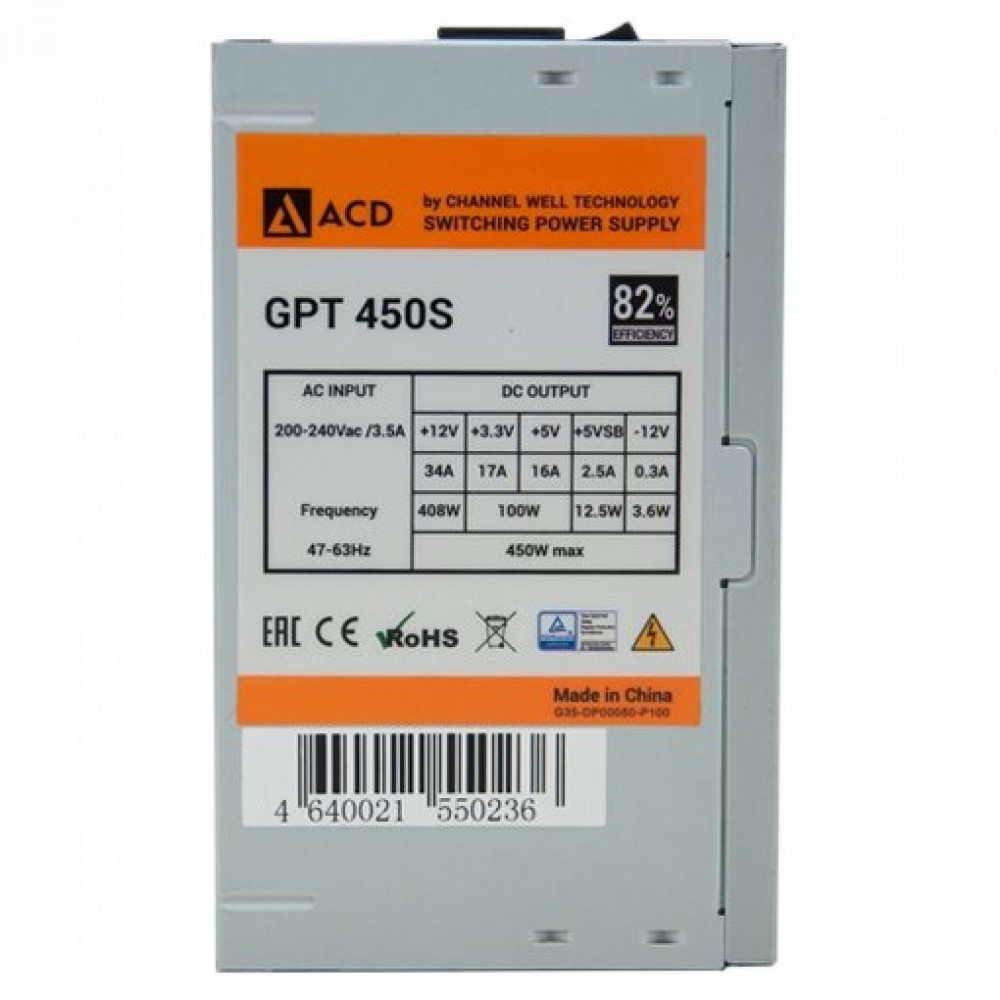 Блок питания ACD GPT-450S 450 Вт - миниатюра 2