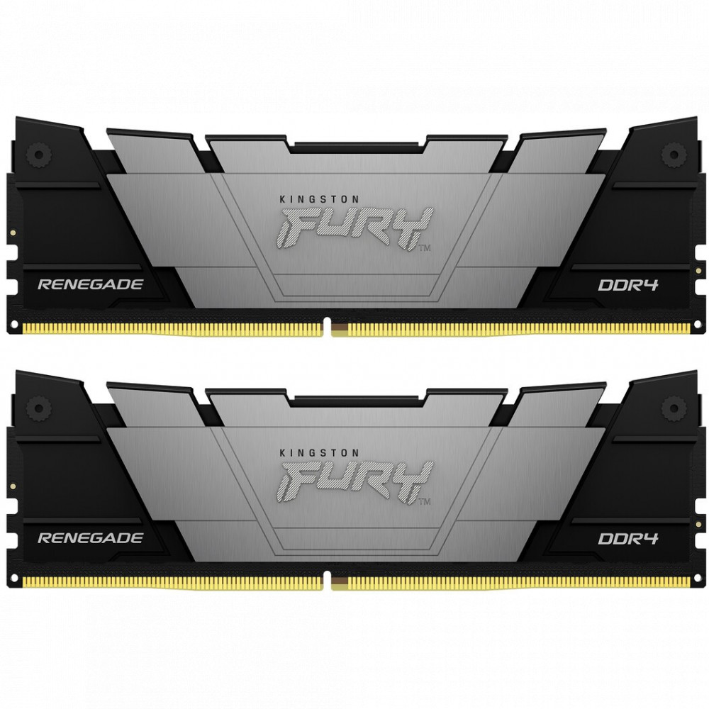 ОЗУ Kingston Fury Renegade Black KF432C16RB2K2/64 DIMM, DDR4, 64 Гб (2 х 32 Гб), 3200 МГц - миниатюра 2