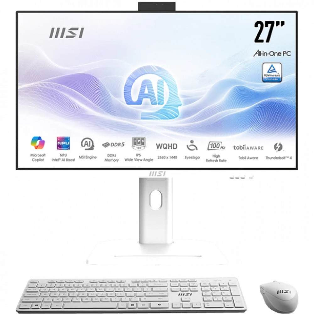 Моноблок MSI Modern AM273QP AI 1UM-097XRU 9S6-AF0112-097 27, Intel, Core Ultra 5, 125H — фото товара