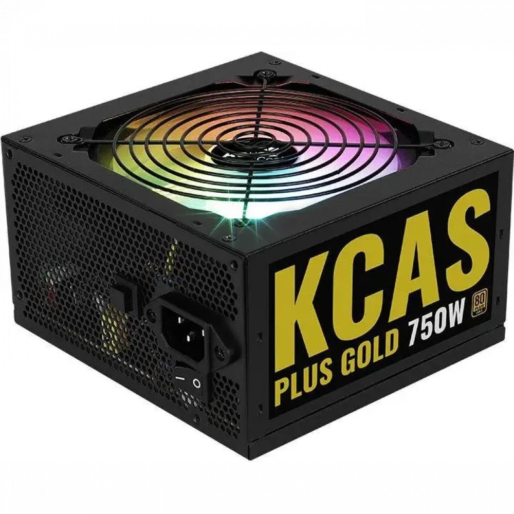 Блок питания Aerocool KCAS PLUS GOLD 750W RGB 750 Вт, 80+ Gold — фото товара