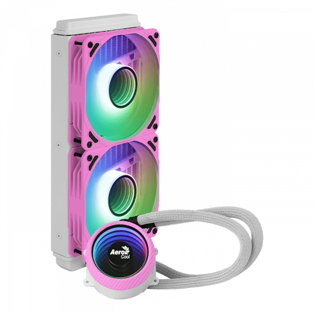 Система охлаждения Aerocool Mirage L240PK Pink L240PK (LGA1700) Для процессора — фото товара