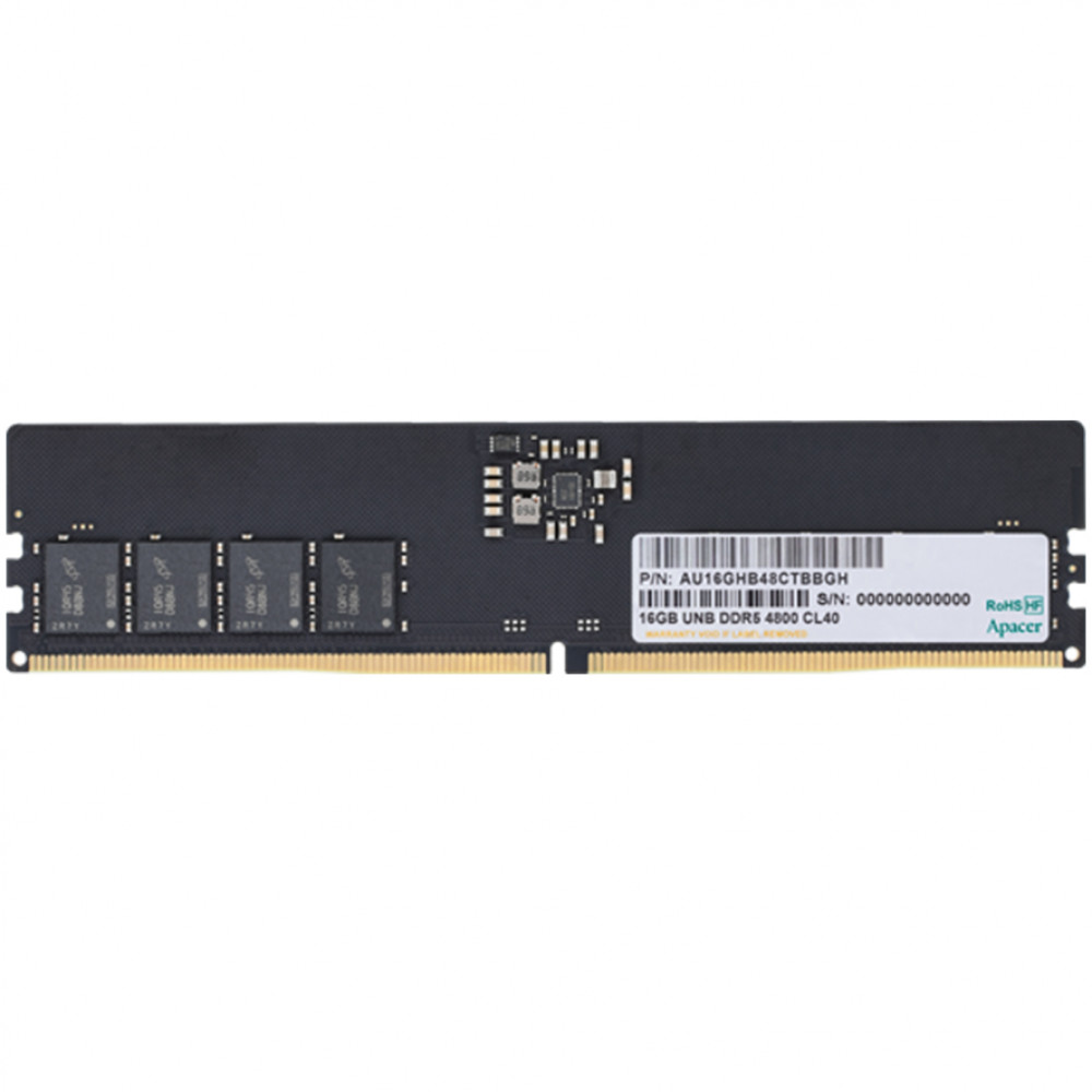 ОЗУ Apacer 16GB FL.16G2A.PTH DIMM, DDR5, 16 Гб, 4800 МГц - миниатюра 2