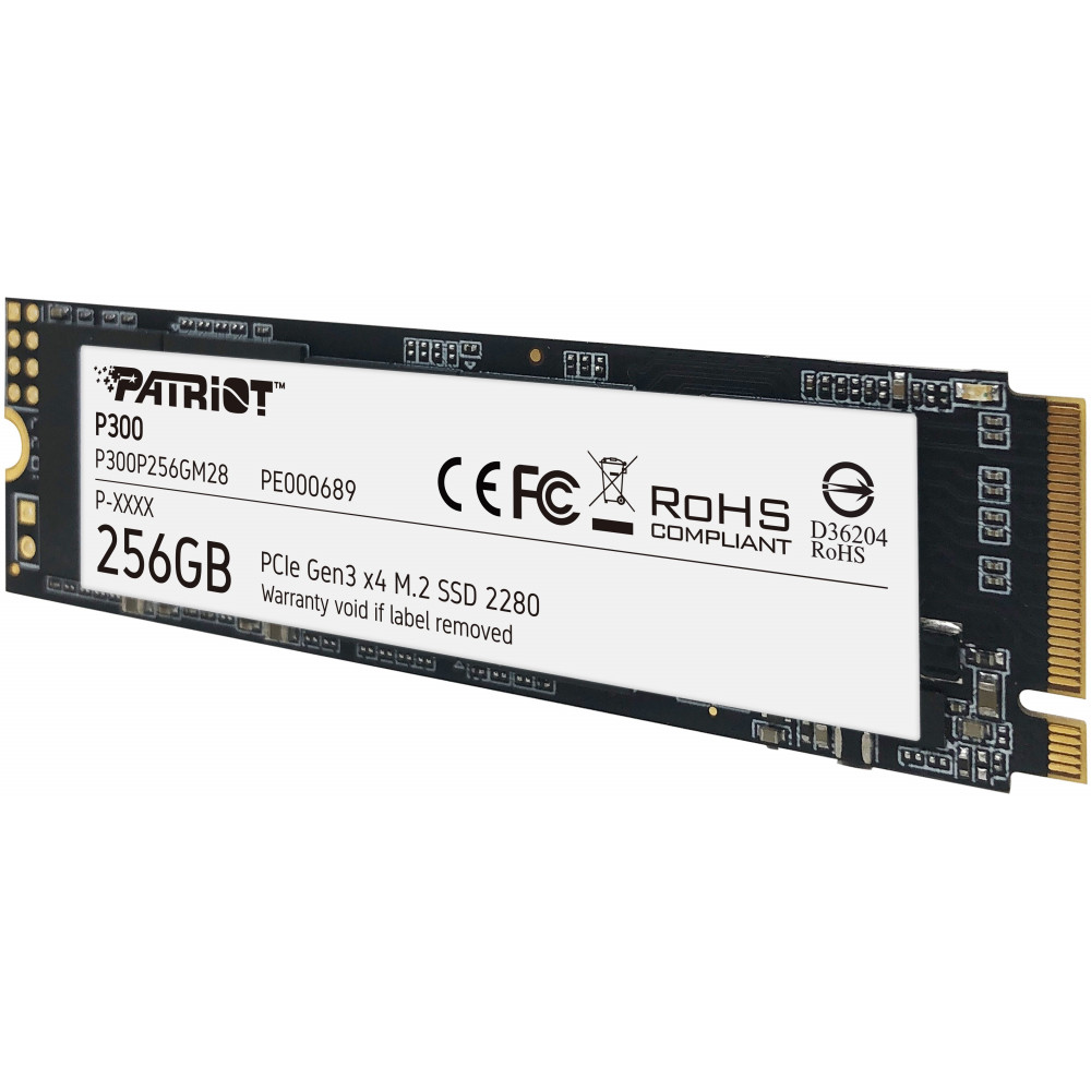 Жесткий диск Patriot P300 P300P256GM28 SSD (твердотельные), 256 ГБ, M.2, PCIe - миниатюра 3