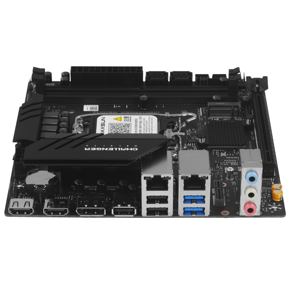 Материнская плата Maxsun Challenger H610ITX 2LAN V3 6940709698761 Mini-ATX, LGA 1700 - миниатюра 3