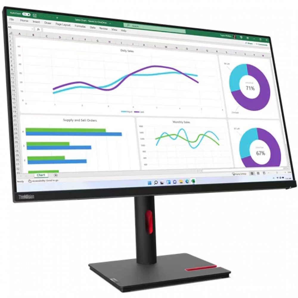 Монитор Lenovo T32H-30 63D3GAT1EU 31.5 ", IPS, Quad HD 2560x1440 (16:9), 60 Гц - миниатюра 2