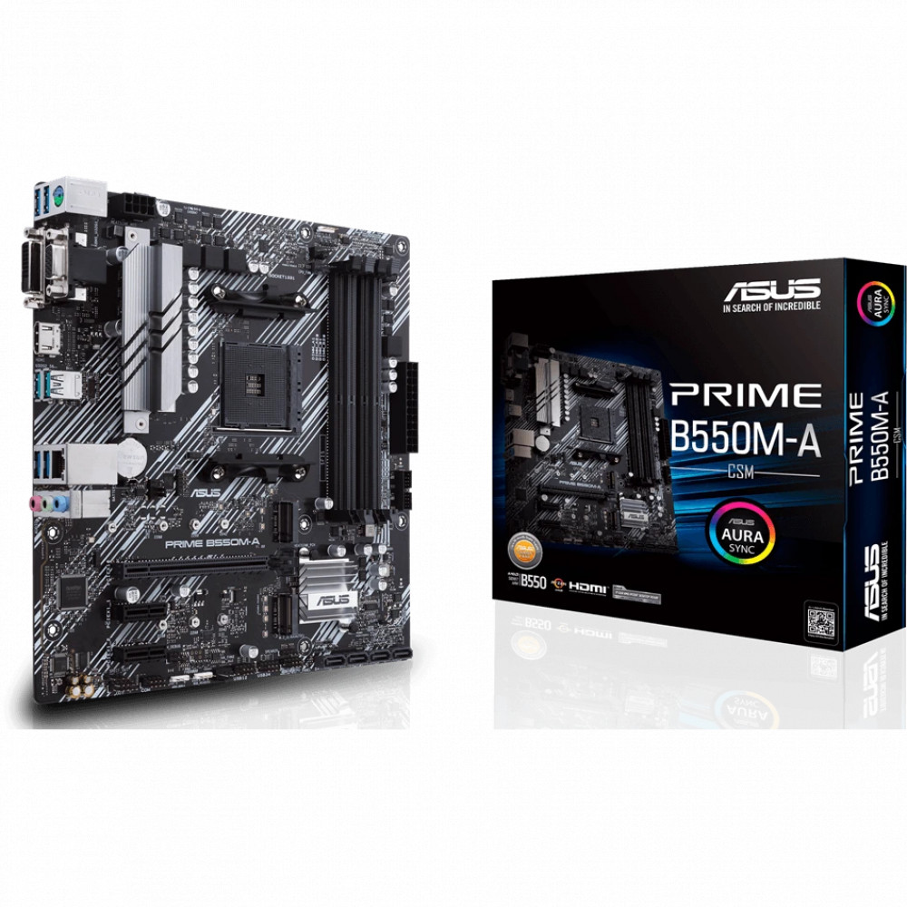 Материнская плата Asus PRIME B550M-A/CSM 90MB14I0-M0EAYC AMD AM4 - миниатюра 4