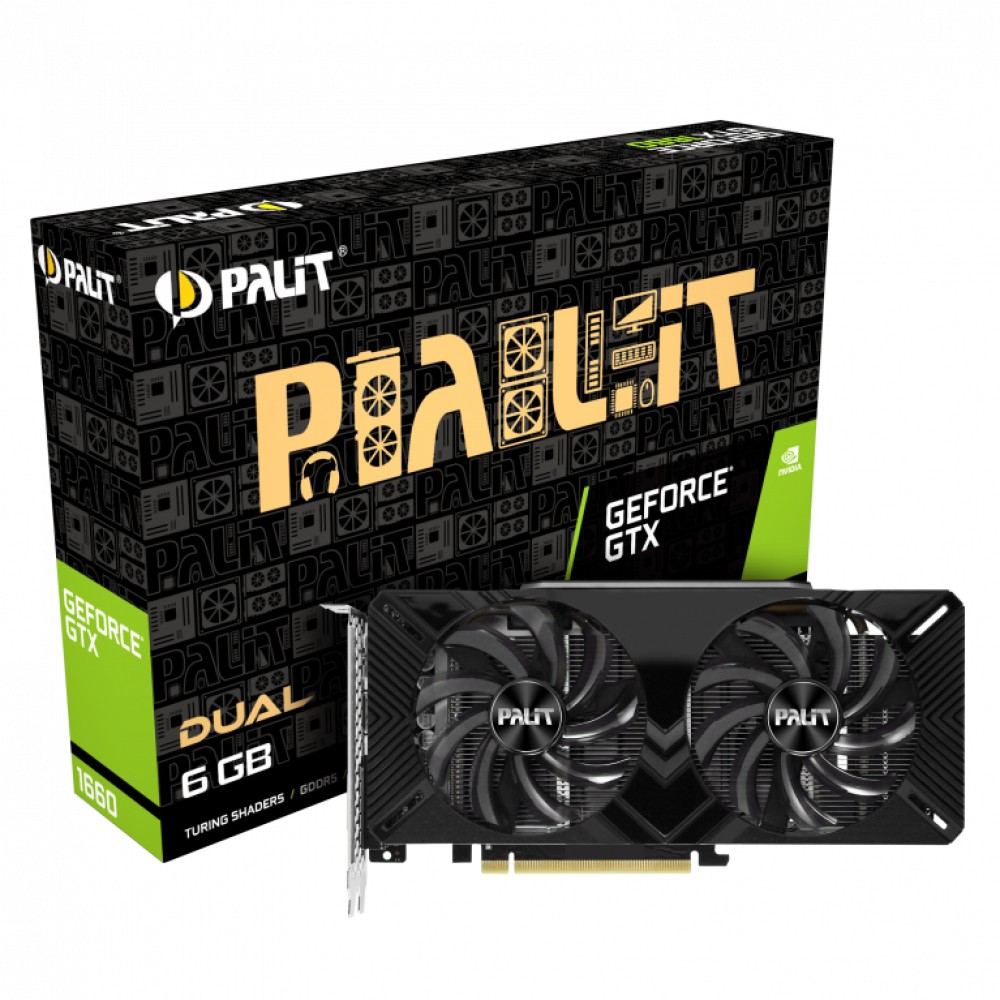 Видеокарта Palit PA-GTX1660 DUAL 6G NE51660018J9-1161C 6 ГБ - миниатюра 8