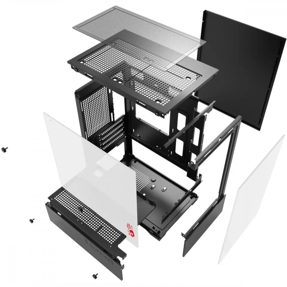Корпус Bloody CC-125-BK Mini-Tower - миниатюра 5