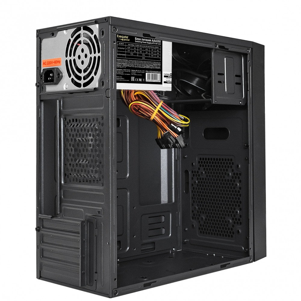 Корпус ExeGate BAA-114U2-AAA350 EX292357RUS Mini-Tower - миниатюра 2