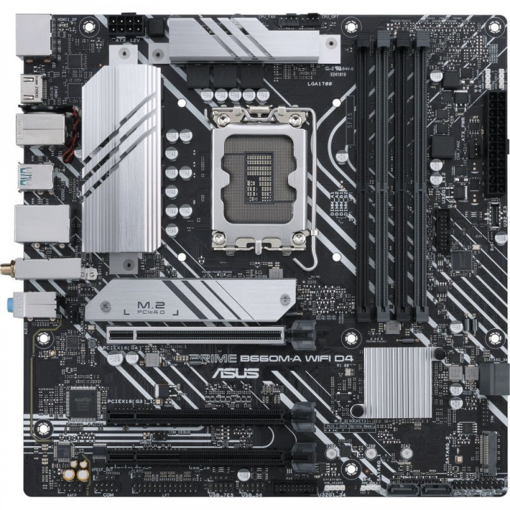 Материнская плата Asus PRIME B660M-A WIFI D4 90MB1AE0-M0EAY0 Micro-ATX, LGA 1700 - миниатюра 2